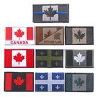 Canda Sew On Iron On Flag Patches Embroidery , Washable 3D Clothing Brand Patches