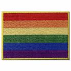 Rainbow Design Custom Clothing Patches For Garment Self - Adhesive Backing